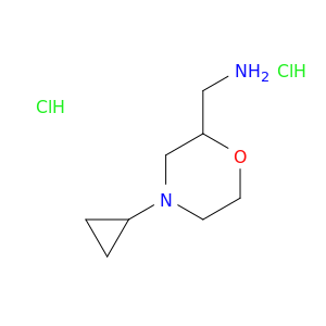 (4-cyclopropylmorpholin-2-yl)methanamine dihydrochloride