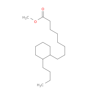 Cyclohexaneoctanoic acid, 2-butyl-, methyl ester