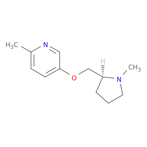 Pyridine, 2-methyl-5-[[(2S)-1-methyl-2-pyrrolidinyl]methoxy]-