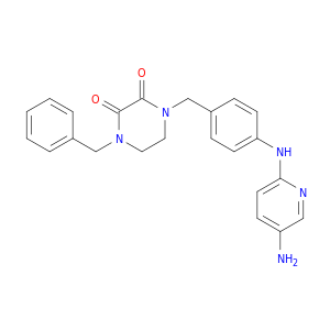 1-[[4-[(5-AMINO(PYRIDIN-2-YL))AMINO]PHENYL]METHYL]-4-BENZYL-PIPERAZINE-2 ,3-DIONE