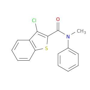 Benzo[b]thiophene-2-carboxamide, 3-chloro-N-methyl-N-phenyl-