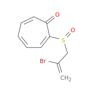 2,4,6-Cycloheptatrien-1-one, 2-[(2-bromo-2-propenyl)sulfinyl]-