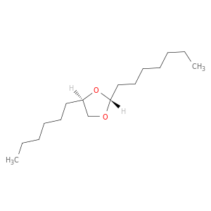 1,3-Dioxolane, 2-heptyl-4-hexyl-, trans-