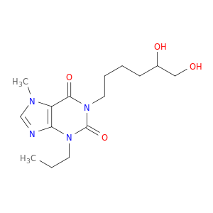 1-(5,6-DIHYDROXYHEXYL)-7-METHYL-3-PROPYL-PURINE-2,6-DIONE