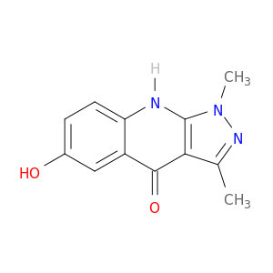 4H-Pyrazolo[3,4-b]quinolin-4-one, 1,9-dihydro-6-hydroxy-1,3-dimethyl-