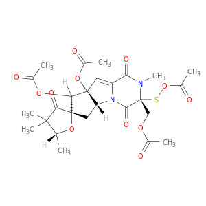 (3r,5'r,5ar,7s,8s,8as)-3-[(acetyloxy)methyl]-3-[(acetyloxy)sulfanyl]-2,4',4',5'-tetramethyl-1,3',4-trioxo-1,2,3,4,4',5',5a,6-octahydro-3'h-spiro[cyclopenta[4,5]pyrrolo[1,2-a]pyrazine-7,2'-furan]-8,8a(8h)-diyl diacetate
