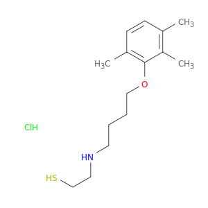 Ethanethiol,2-[[4-(2,3,6-trimethylphenoxy)butyl]amino]-, hydrochloride (1:1)