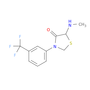 4-Thiazolidinone, 5-(methylamino)-3-[3-(trifluoromethyl)phenyl]-