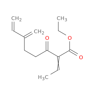 7-Octenoic acid, 2-ethylidene-6-methylene-3-oxo-, ethyl ester
