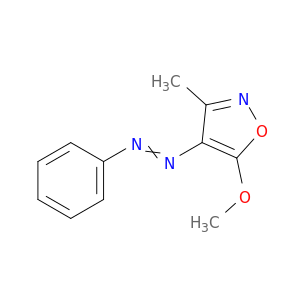 Isoxazole, 5-methoxy-3-methyl-4-(phenylazo)-