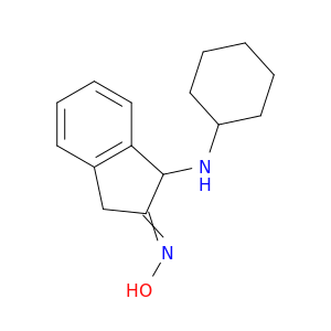 2H-Inden-2-one, 1-(cyclohexylamino)-1,3-dihydro-, oxime