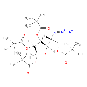 (3R,4S,5S)-5-((R)-1-叠氮基-2-(新戊酰氧基)乙基)四氢呋喃-2,3,4-三基三(2,2-二甲基丙酸酯)