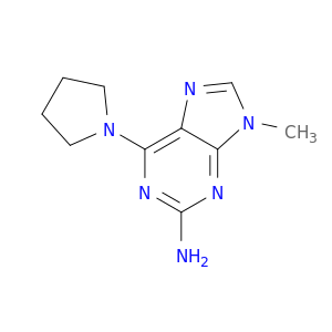 9H-Purin-2-amine, 9-methyl-6-(1-pyrrolidinyl)-