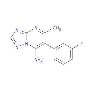 [1,2,4]Triazolo[1,5-a]pyrimidin-7-amine, 6-(3-fluorophenyl)-5-methyl-