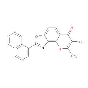 6H-Pyrano[2,3-e]benzoxazol-6-one, 7,8-dimethyl-2-(1-naphthalenyl)-