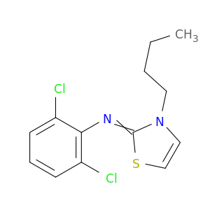 Benzenamine, N-(3-butyl-2(3H)-thiazolylidene)-2,6-dichloro-