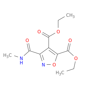 4,5-Isoxazoledicarboxylic acid, 3-[(methylamino)carbonyl]-, diethyl ester