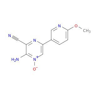 Pyrazinecarbonitrile, 3-amino-6-(6-methoxy-3-pyridinyl)-, 4-oxide