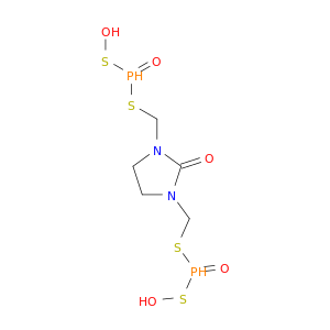 2-Imidazolidinone, 1,3-bis[[(hydroxymercaptophosphinyl)thio]methyl]-