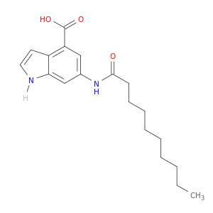 1H-Indole-4-carboxylic acid, 6-[(1-oxodecyl)amino]-