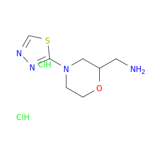[4-(1,3,4-Thiadiazol-2-yl)morpholin-2-yl]methanamine dihydrochloride