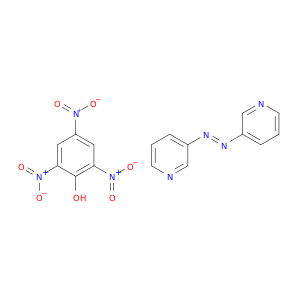 2,4,6-trinitrophenol- 3,3'-(e)-diazene-1,2-diyldipyridine(1:1)