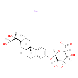 β-D-吡喃吡喃糖醛酸,(16α,17β)-16,17-二氢钠-1,3,5(10)-trien-3-y1,钠盐(1：1)