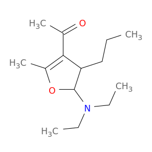 Ethanone, 1-[5-(diethylamino)-4,5-dihydro-2-methyl-4-propyl-3-furanyl]-