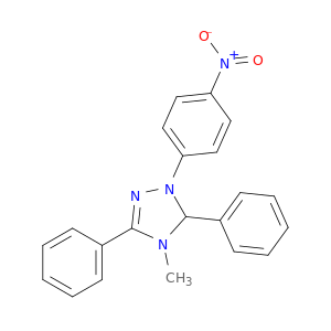 1H-1,2,4-Triazole, 4,5-dihydro-4-methyl-1-(4-nitrophenyl)-3,5-diphenyl-