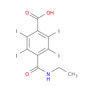 4-(ethylcarbamoyl)-2,3,5,6-tetraiodobenzoic acid