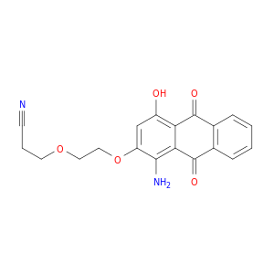 3-(2-((1-amino-9,10-dihydro-4-hydroxy-9,10-dioxo-2-anthryl)oxy)ethoxy)propionitrile