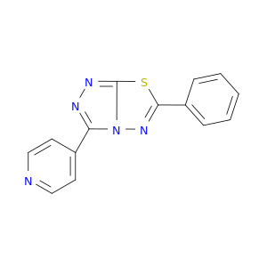 1,2,4-Triazolo[3,4-b][1,3,4]thiadiazole, 6-phenyl-3-(4-pyridinyl)-