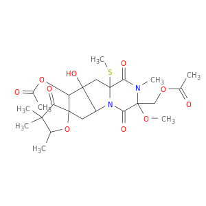 [8-(acetyloxy)-8a-hydroxy-3-methoxy-2,4',4',5'-tetramethyl-9a-(methylsulfanyl)-1,3',4-trioxododecahydro-3'h-spiro[cyclopenta[4,5]pyrrolo[1,2-a]pyrazine-7,2'-furan]-3-yl]methyl acetate