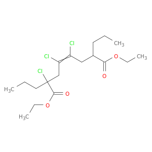 4-Octenedioic acid, 2,4,5-trichloro-2,7-dipropyl-, diethyl ester