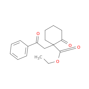 Cyclohexanecarboxylic acid, 2-oxo-1-(2-oxo-2-phenylethyl)-, ethyl ester