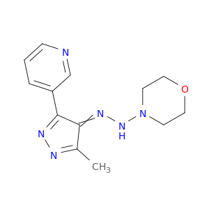 Morpholine,4-[2-[3-methyl-5-(3-pyridinyl)-1H-pyrazol-4-yl]diazenyl]-
