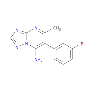 [1,2,4]Triazolo[1,5-a]pyrimidin-7-amine, 6-(3-bromophenyl)-5-methyl-