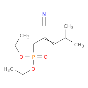 Phosphonic acid, (2-cyano-4-methyl-2-pentenyl)-, diethyl ester