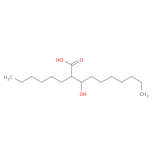Decanoic acid, 2-hexyl-3-hydroxy-