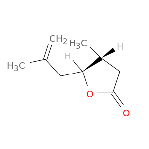 2(3H)-Furanone, dihydro-4-methyl-5-(2-methyl-2-propenyl)-, trans-