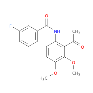 N-(2-乙酰基-3,4-二甲氧基苯基)-3-氟苯甲酰胺