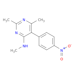 4-Pyrimidinamine, N,2,6-trimethyl-5-(4-nitrophenyl)-