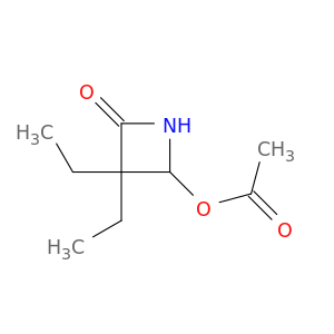 2-Azetidinone, 4-(acetyloxy)-3,3-diethyl-