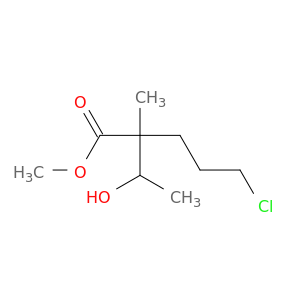 Pentanoic acid, 5-chloro-2-(1-hydroxyethyl)-2-methyl-, methyl ester