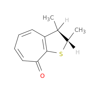 8H-Cyclohepta[b]thiophen-8-one, 2,3-dihydro-2,3-dimethyl-, trans-