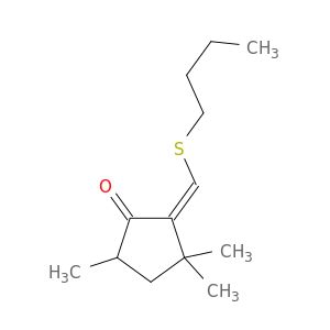 Cyclopentanone, 2-[(butylthio)methylene]-3,3,5-trimethyl-, (Z)-