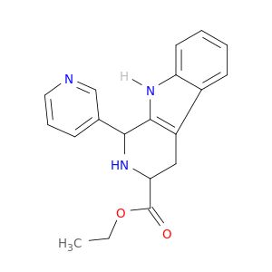 1H-Pyrido[3,4-b]indole-3-carboxylicacid, 2,3,4,9-tetrahydro-1-(3-pyridinyl)-, ethyl ester
