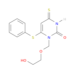 2(1H)-Pyrimidinone,3,4-dihydro-1-[(2-hydroxyethoxy)methyl]-6-(phenylthio)-4-thioxo-