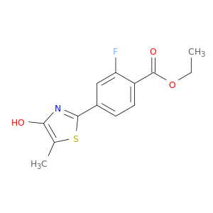 Benzoic acid, 2-fluoro-4-(4-hydroxy-5-methyl-2-thiazolyl)-, ethyl ester