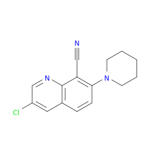 8-Quinolinecarbonitrile, 3-chloro-7-(1-piperidinyl)-
